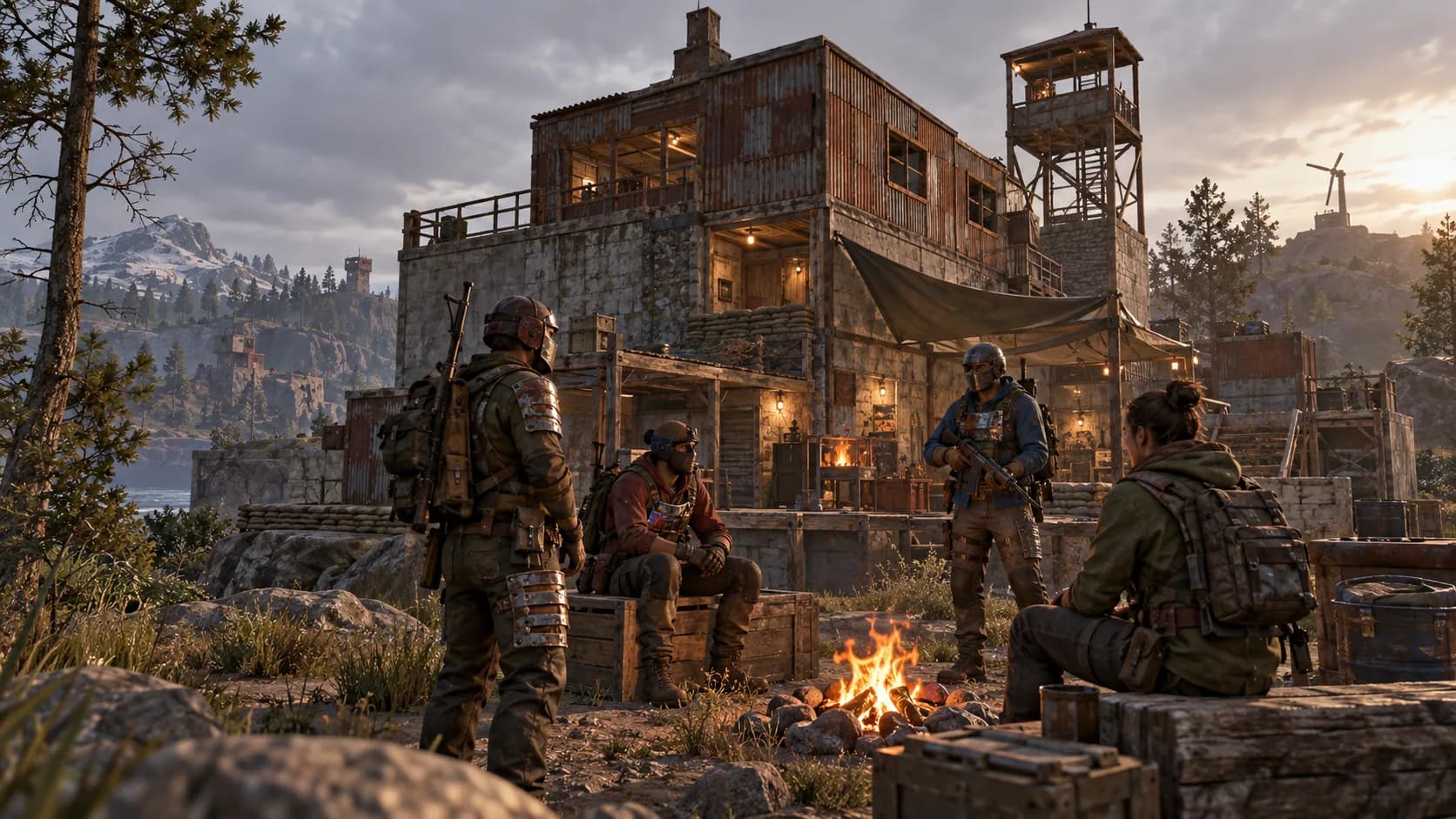 Survivors regrouping in LOST PARADISE