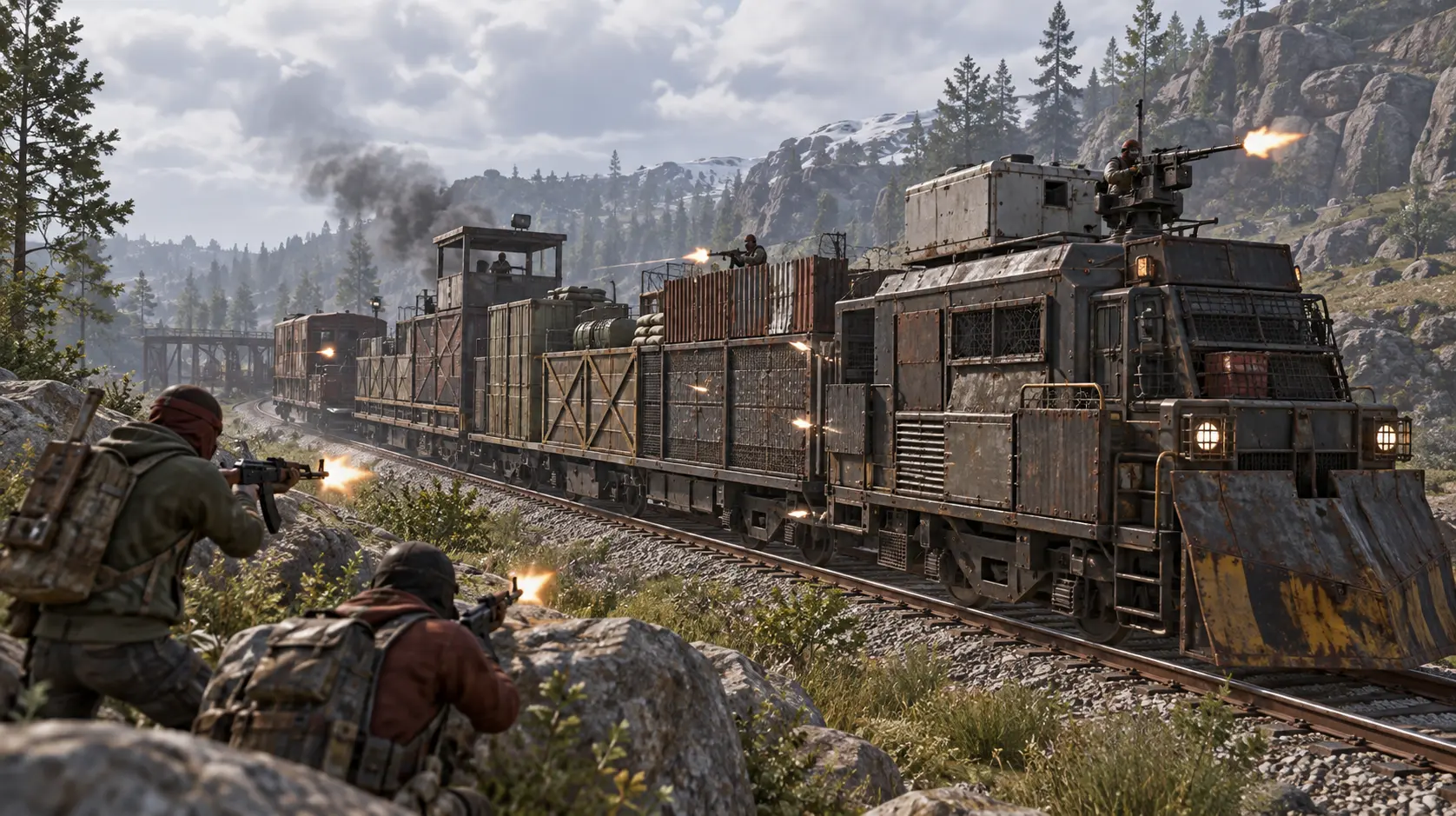 Armed train in LOST PARADISE